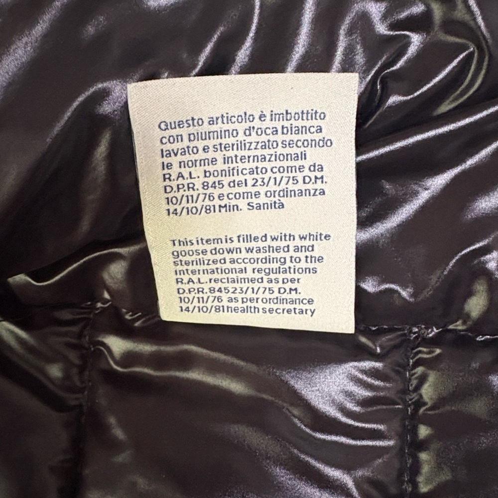 Moncler Shiny Black Puffer Jacket Men Size 3 - Picture 11 of 14